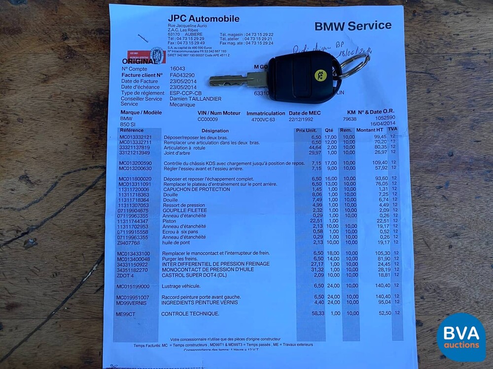 BMW 850CSi M8 5.6 V12 1993 Sterlingsilber -82.000km-