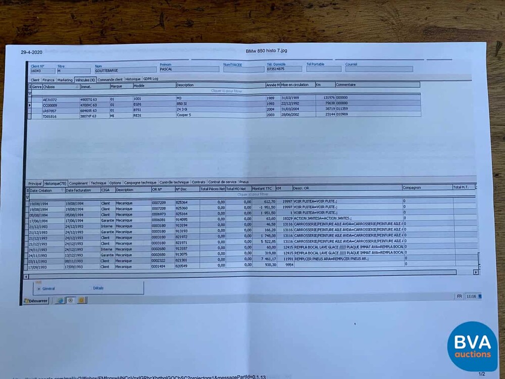 BMW 850CSi M8 5.6 V12 1993 Sterlingsilber -82.000km-