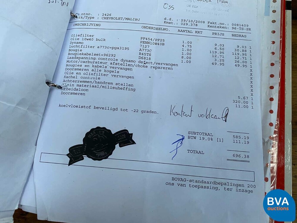 Chevrolet Malibu 4.3 V8 Classic 6-persoons 1981, 96-TS-SR