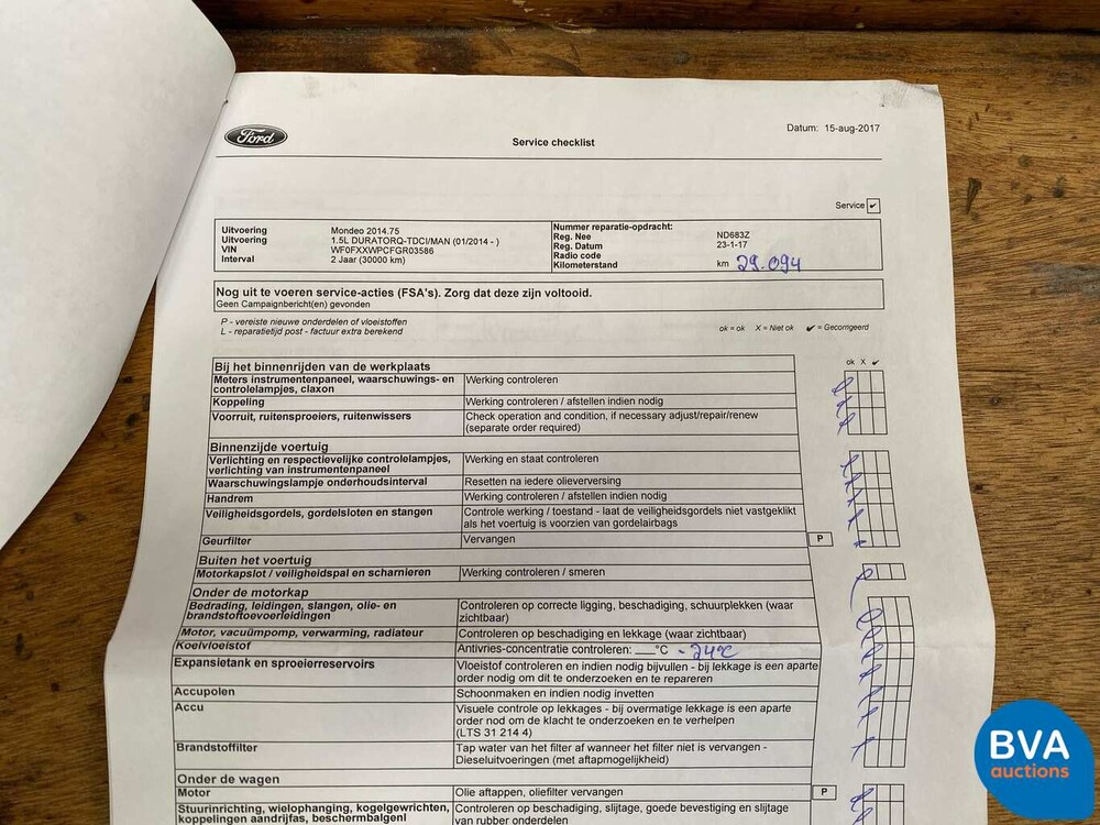 Ford Mondeo 1.5 TDCi Titanium SE 120pk 2017, ND-683-Z