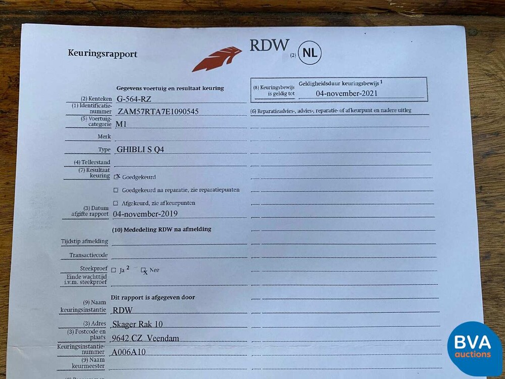 Maserati Ghibli 3.0 S Q4 410pk 2014, G-564-RZ