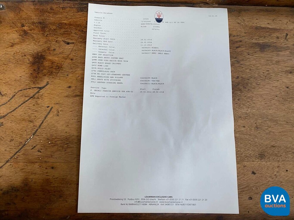 Maserati Ghibli 3.0 S Q4 410pk 2014, G-564-RZ