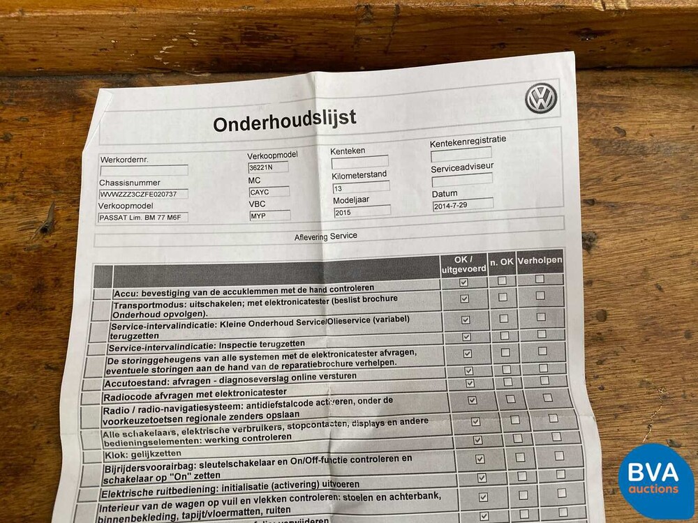 Volkswagen Passat 1.6 TDI BlueMotion Executive Edition 105pk 2014, 6-XHD-60