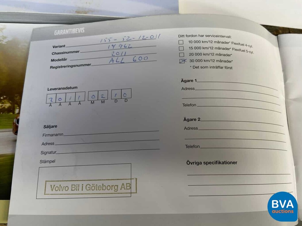 Volvo V60 2.0 D3 5-Cilinder Momentum 163pk 2011