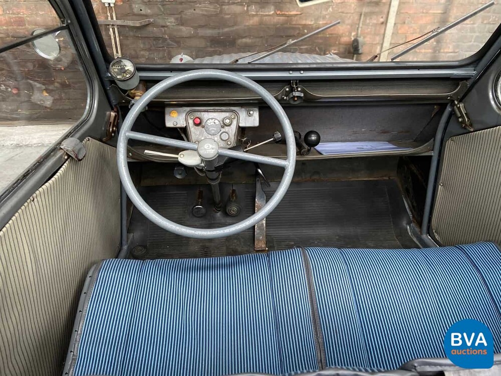 Citroen AZ 2CV 1956 Eend Ribbelkap 1956, DR-02-75 