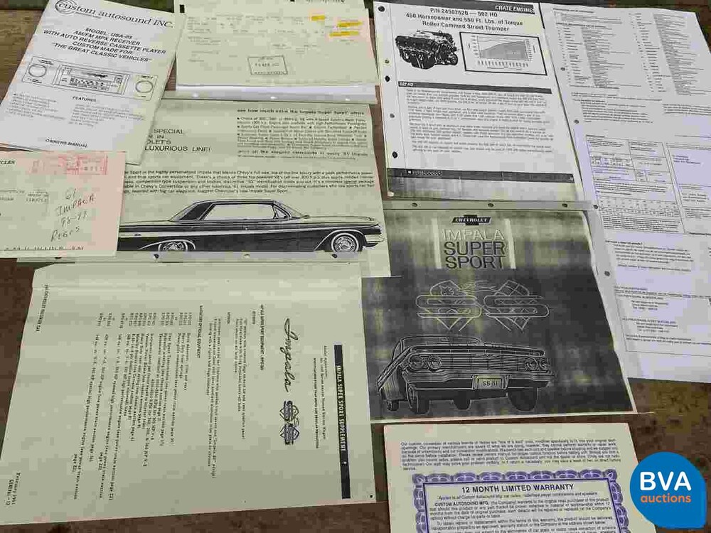 Chevrolet Impala Bubbletop SS 5.0 V8 450 PS 1961, AM-48-25.