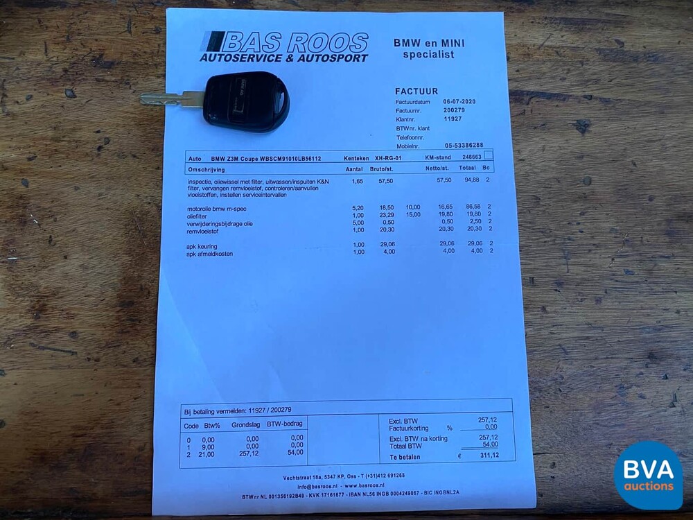 BMW Z3 M Coupé 321hp -Original NL- 1st paint, XH-RG-01.