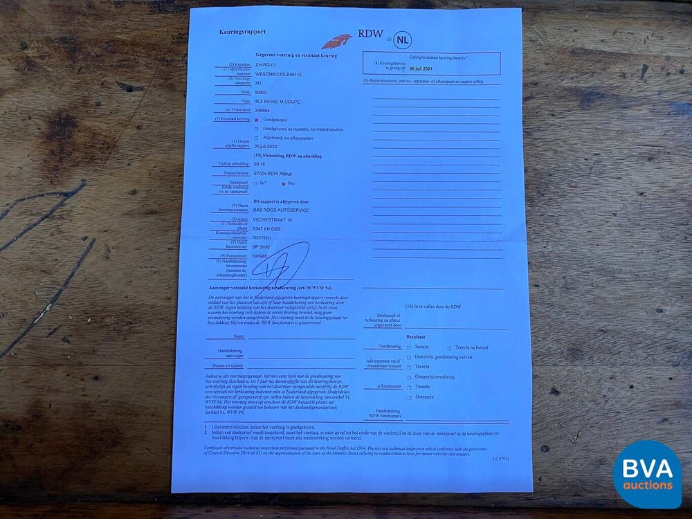 BMW Z3 M Coupé 321hp -Original NL- 1st paint, XH-RG-01.