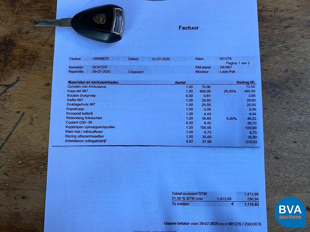 Porsche Boxster 987.2 2.9 256 PS 2009.