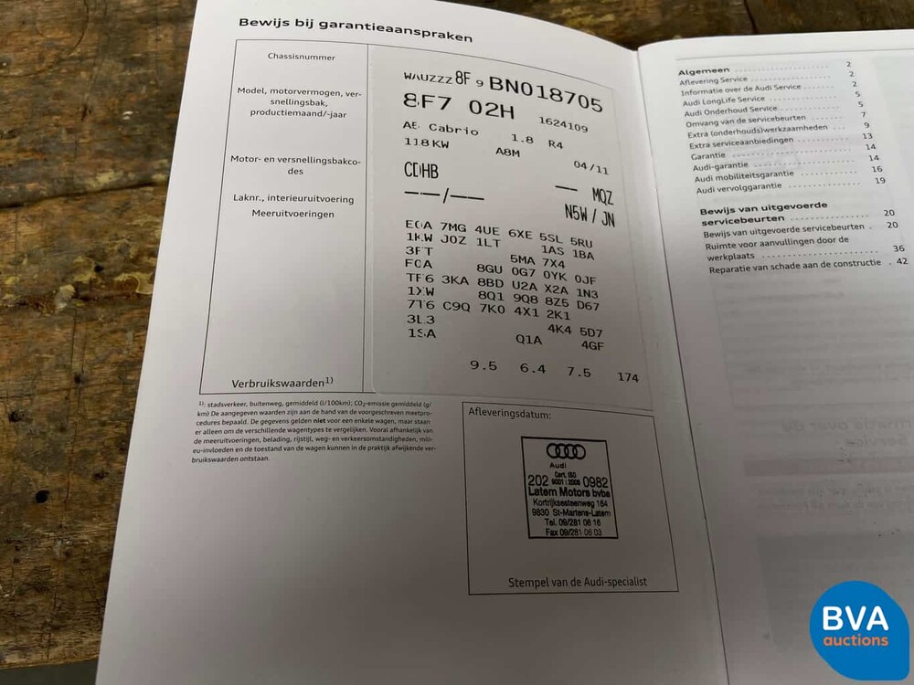 Audi A5 convertible 1.8 TFSI Softtop 160hp 2011, Dutch registration.