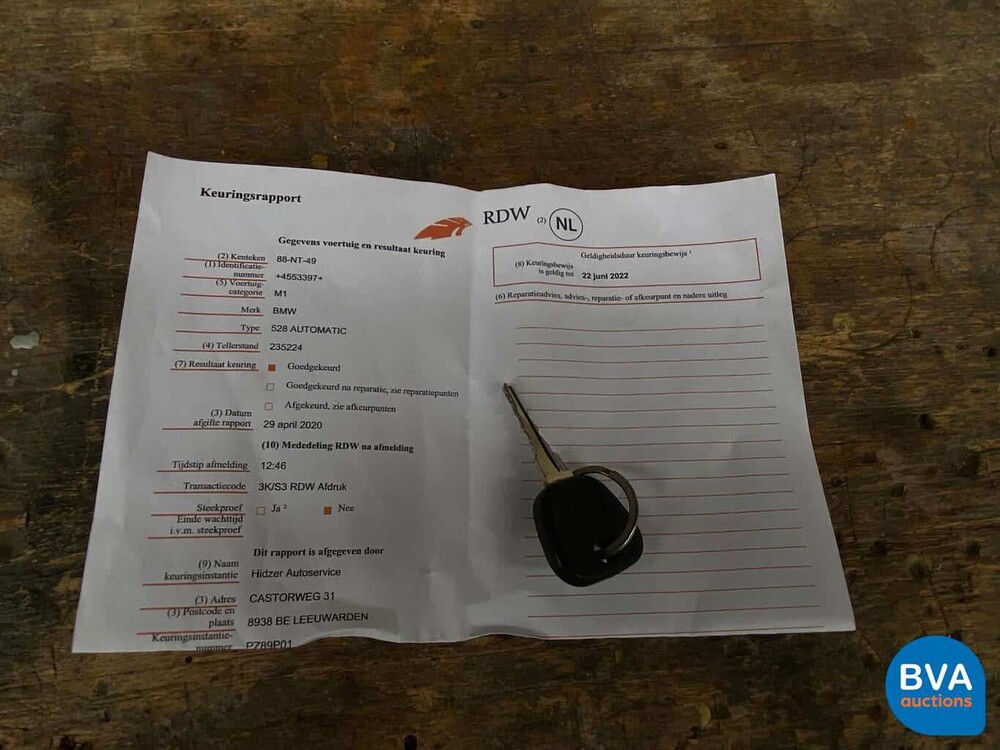 BMW 528 E12 2.8 5-Series 1977, 88-NT-49.