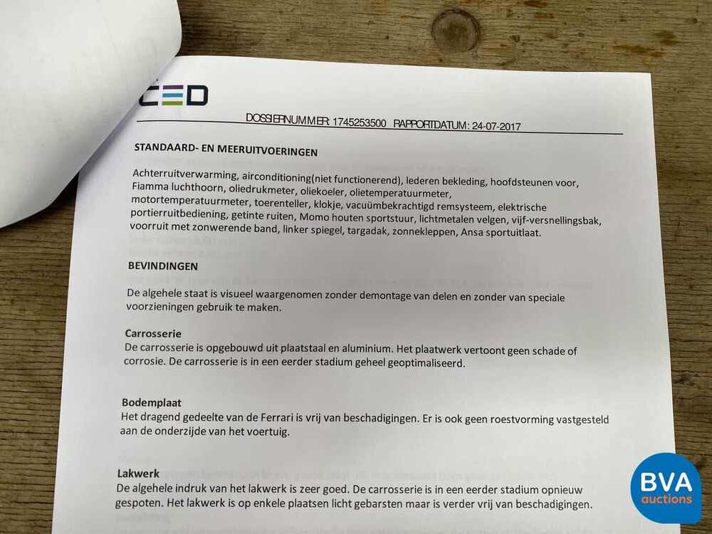 Ferrari 308 GTS - Carburettor - Targa 1978, PV-PN-66.