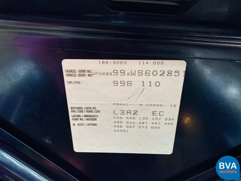 Porsche 911 Carrera 2 3.4 300 PS 996 1998, 99-JJ-TZ.