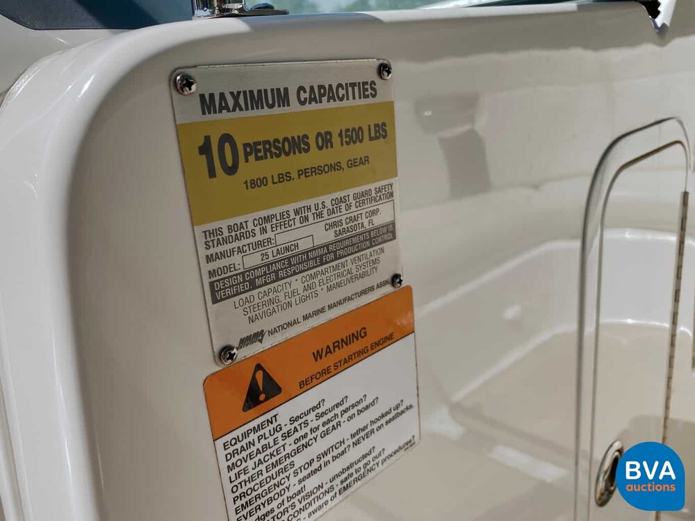 Chris Craft Launch 25 Mercruiser V8 MAG350 5.7MPi 2015.