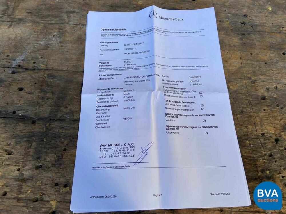 Mercedes-Benz E-Klasse E350 CDI 258 PS 2010.