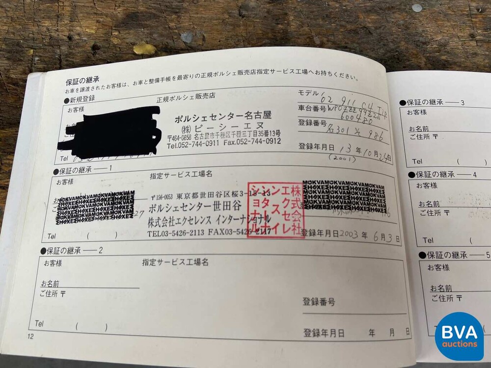 Porsche 911/996 Carrera 4 3.6L 320 PS 2001.