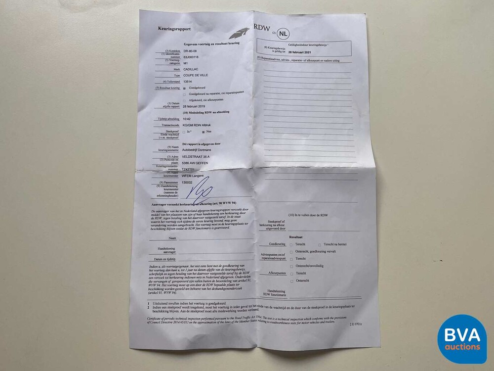 Cadillac Coupé DeVille 7.0 V8 1963, DR-80-08.