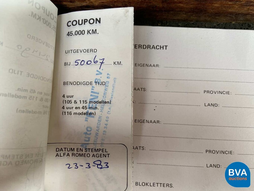 Alfa Romeo Giulia 1.6 Super Lusso 1976 Origineel NL, 07-JM-48