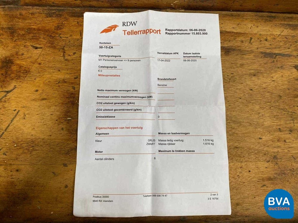 Opel Admiral 2.8 H 1973, 50-15-ZA.