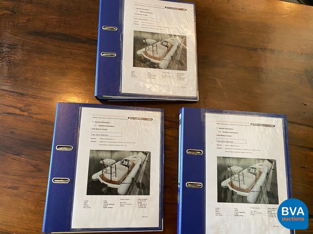 PASCOE international Rescue Tender RIB Speedboat 2012 6.2M 170hp Steyr JET drive.