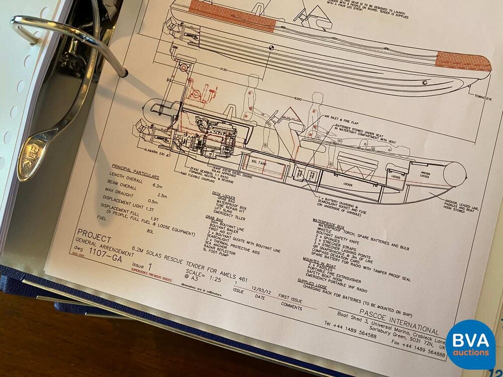 PASCOE international Rescue Tender RIB Speedboat 2012 6.2M 170hp Steyr JET drive.