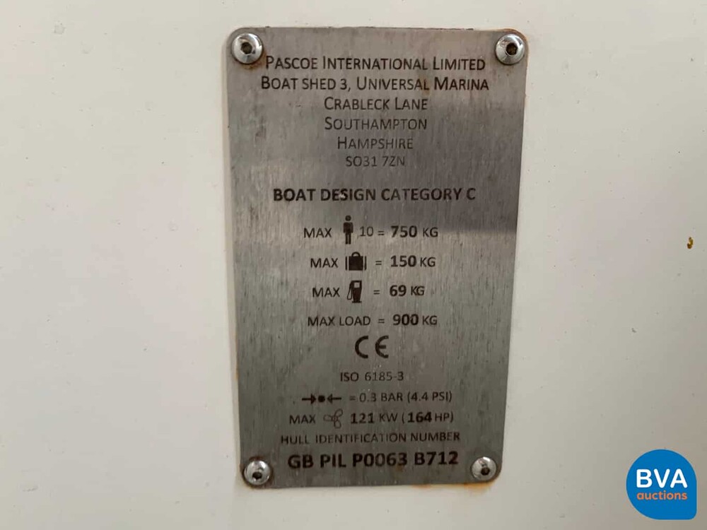 PASCOE international Rescue Tender RIB Speedboat 2012 6.2M 170hp Steyr JET drive.