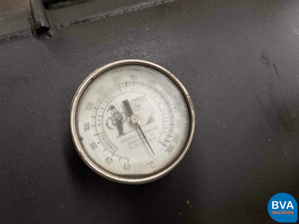 Smoker houtskoolbarbeque verrijdbaar Cactus Jack