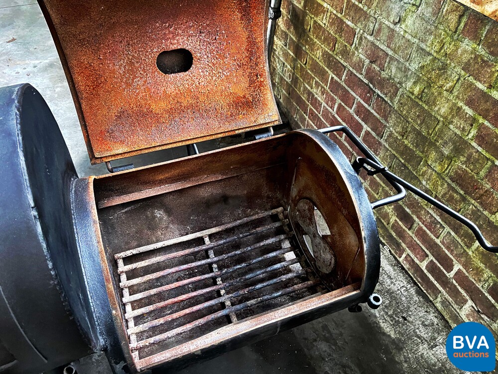 Smoker houtskoolbarbeque verrijdbaar Cactus Jack