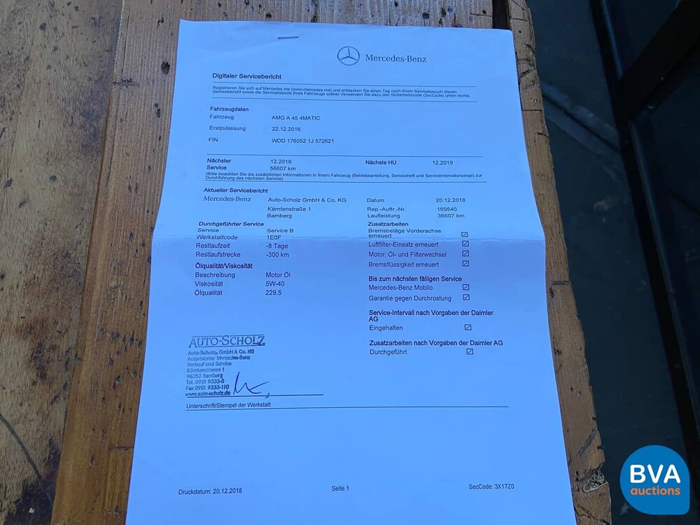 Mercedes-Benz A45 AMG 4Matic 381pk -Facelift- A-Klasse 2016, J-826-LT