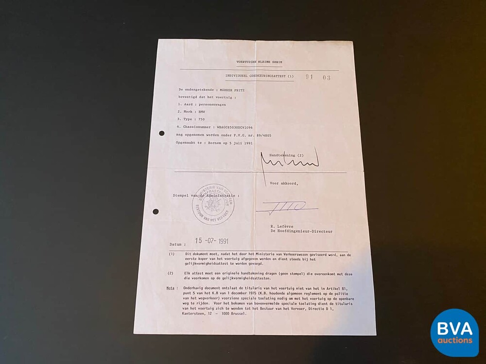 BMW 750iL -B6 gepanzert- 5.0 V12 300 PS E32 kugelsicher 1991.