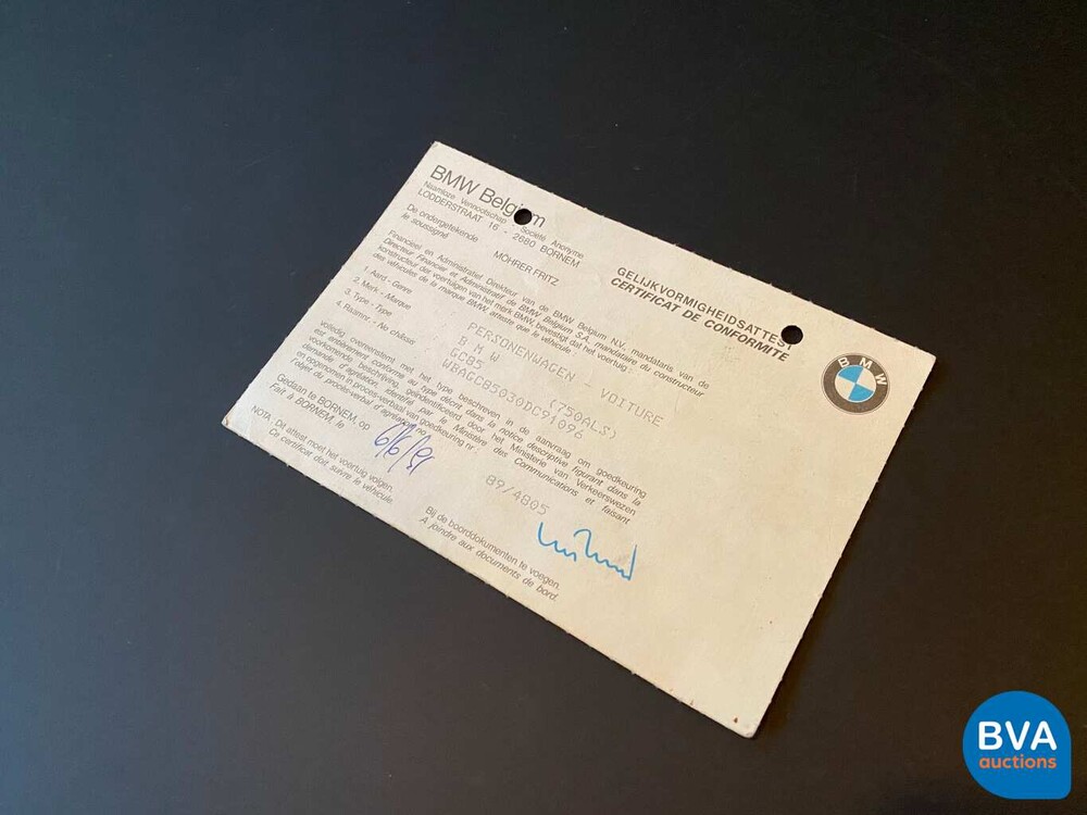 BMW 750iL -B6 gepanzert- 5.0 V12 300 PS E32 kugelsicher 1991.