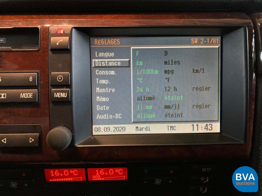 BMW 750iL L7 5.4 V12 Stretched 326 PS E38 1999.