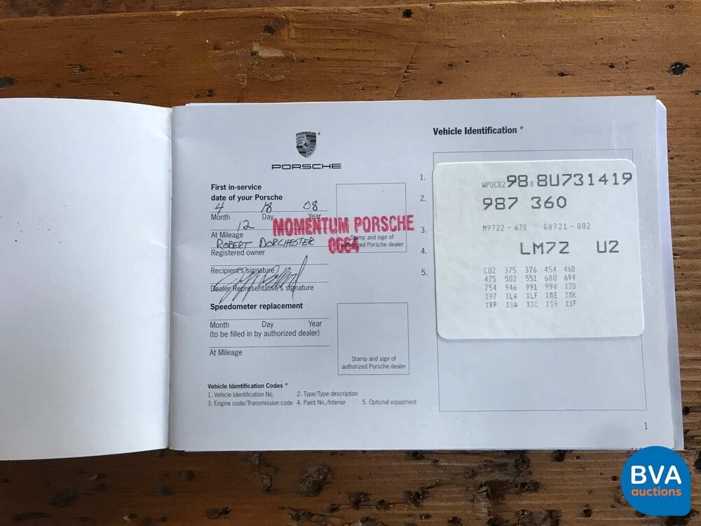 Porsche Boxster S RS60 Spyder 3.4 303pk 2008, G-038-VN