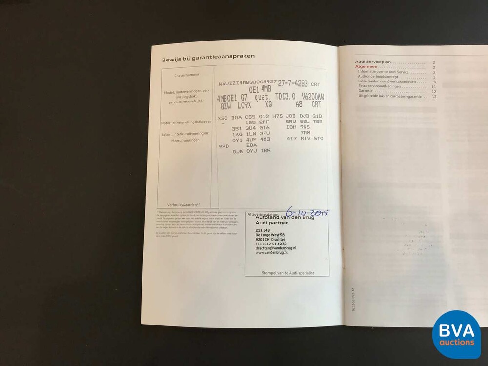 Audi Q7 3.0 TDI Quattro 7-Sitzer 272 PS 2015, HD-633-H.