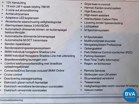 BMW M2 Competition Coupé 411hp 2019 ORG-NL Warranty Individual Shadow-Line.