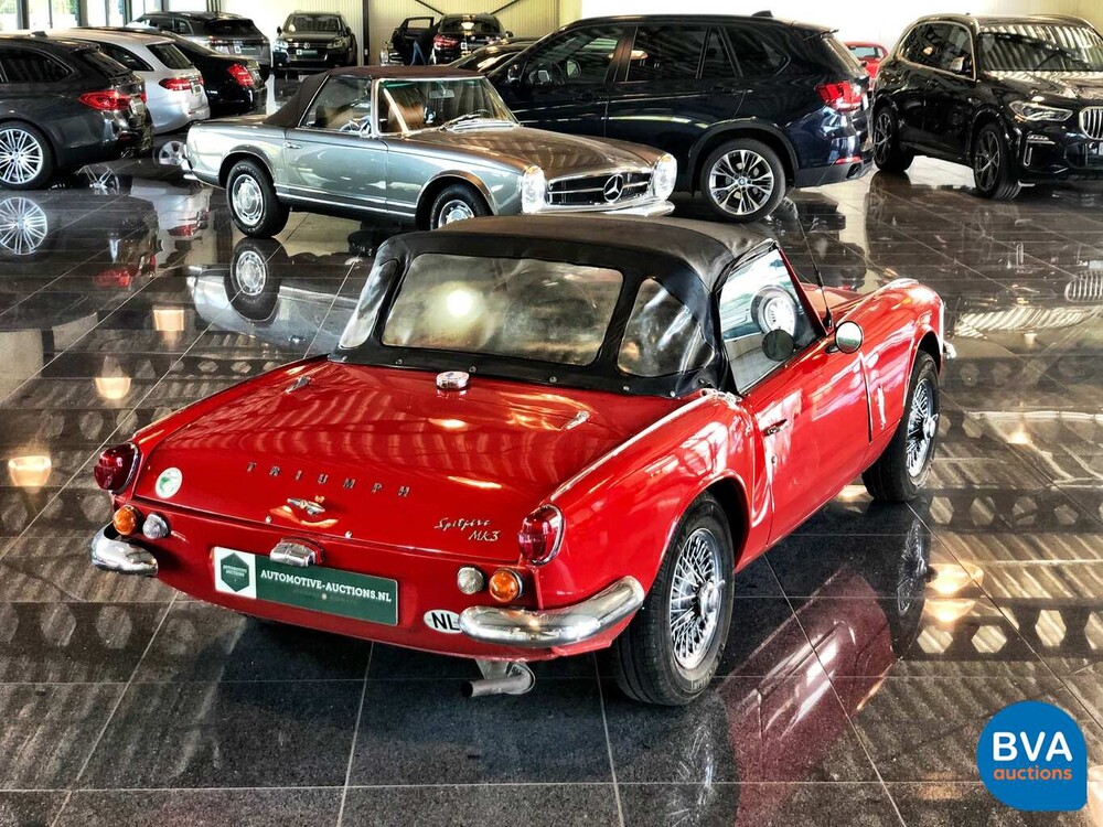 Triumph Spitfire Cabrio 1.3 MKIII 1969, 74-95-JE.