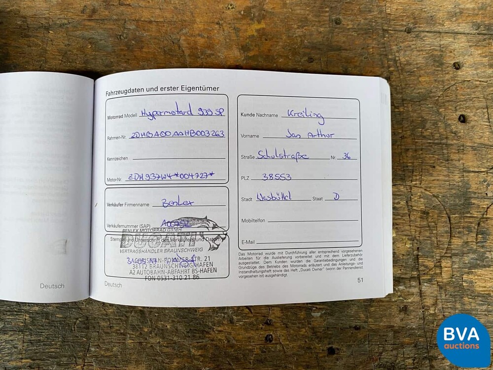 Ducati Hypermotard 939 SP 110 PS 2017, 73-MN-HK.