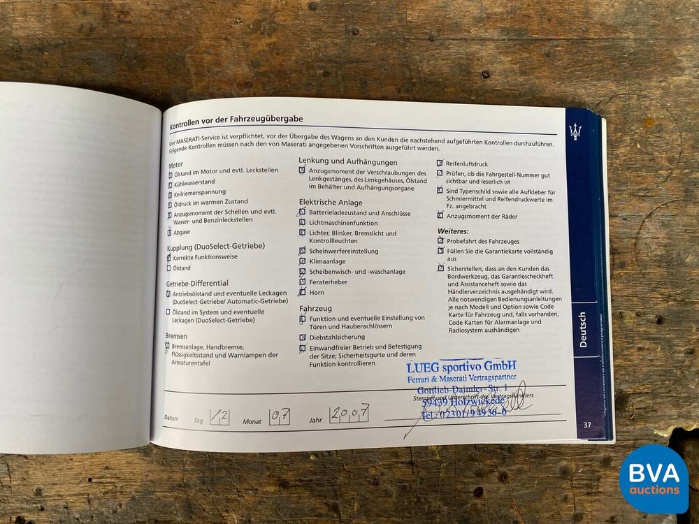 Maserati Quattroporte 4.2 V8 400 PS ZF Automatik 2007, J-377-PP.