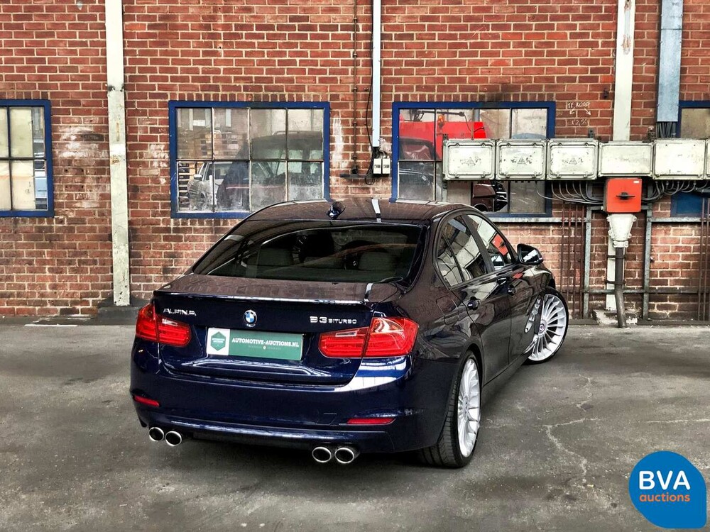 BMW Alpina B3 Bi-Turbo Limousine F30 xDrive Akrapovic 409 PS 2013, niederländisches Kennzeichen.