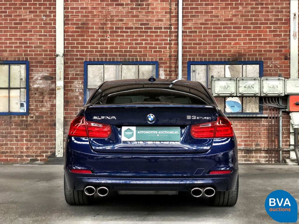 BMW Alpina B3 Bi-Turbo Limousine F30 xDrive Akrapovic 409 PS 2013, niederländisches Kennzeichen.