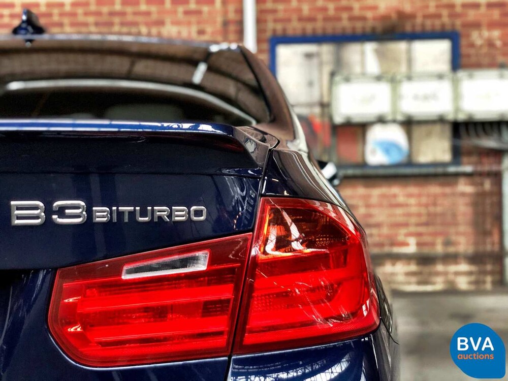 BMW Alpina B3 Bi-Turbo Limousine F30 xDrive Akrapovic 409 PS 2013, niederländisches Kennzeichen.