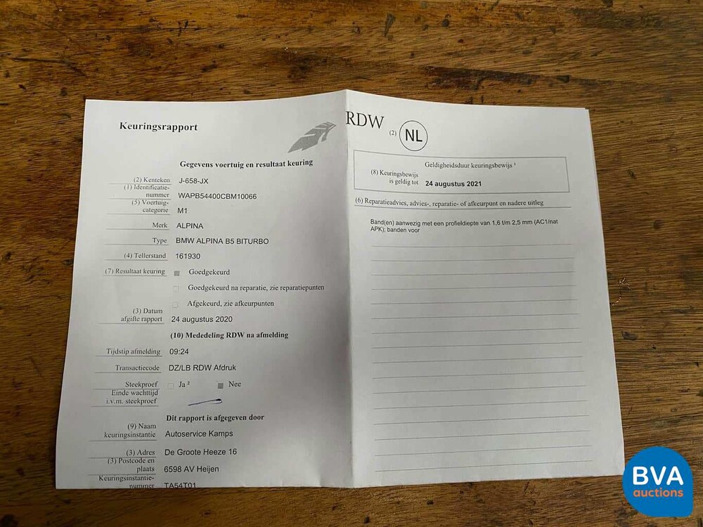BMW Alpina B5 Bi-Turbo Touring 507 PS / 700 Nm 2011, niederländisches Kennzeichen.