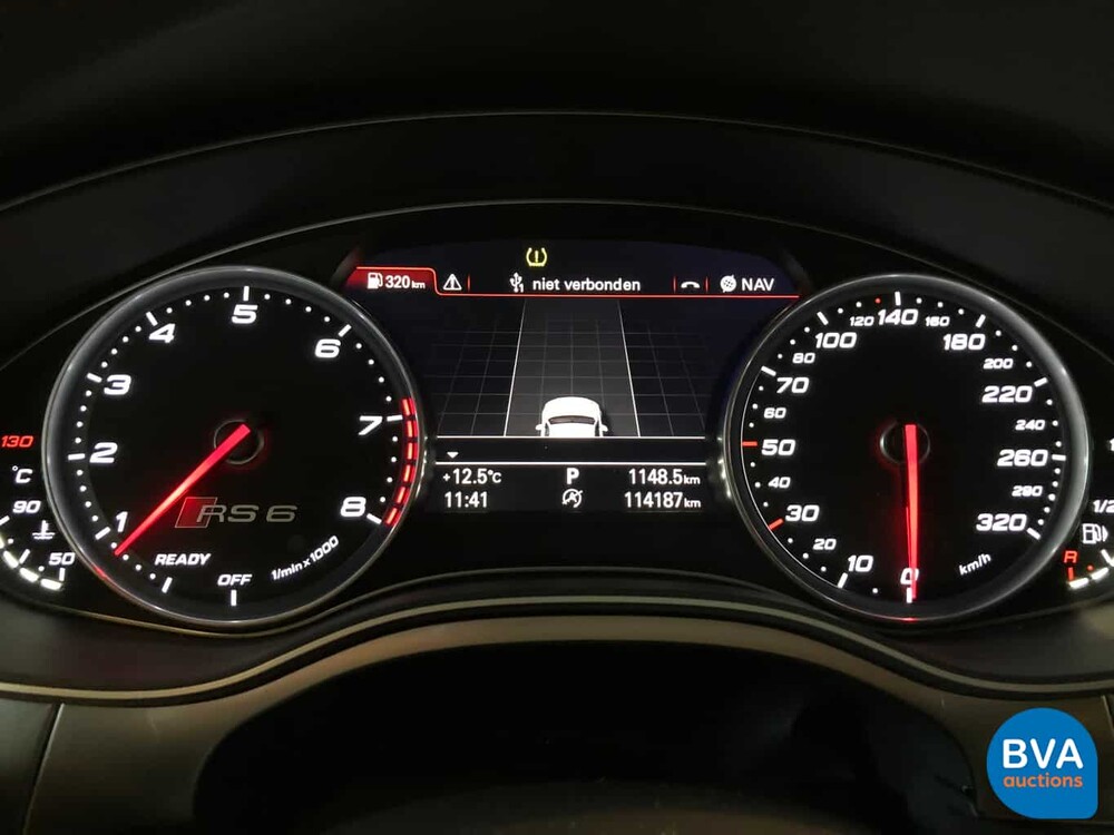 Audi RS6 Avant 4.0 TFSI Quattro Performance Plus 605pk 2017 A6 -GARANTIE-, H-374-RH