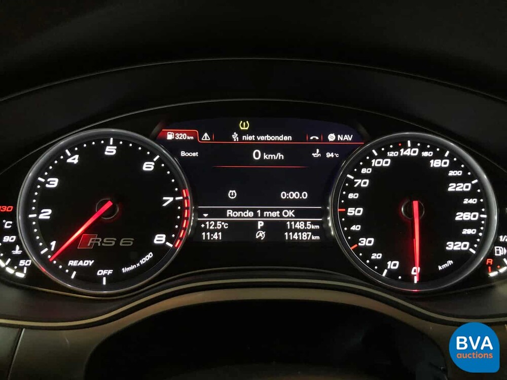 Audi RS6 Avant 4.0 TFSI Quattro Performance Plus 605pk 2017 A6 -GARANTIE-, H-374-RH