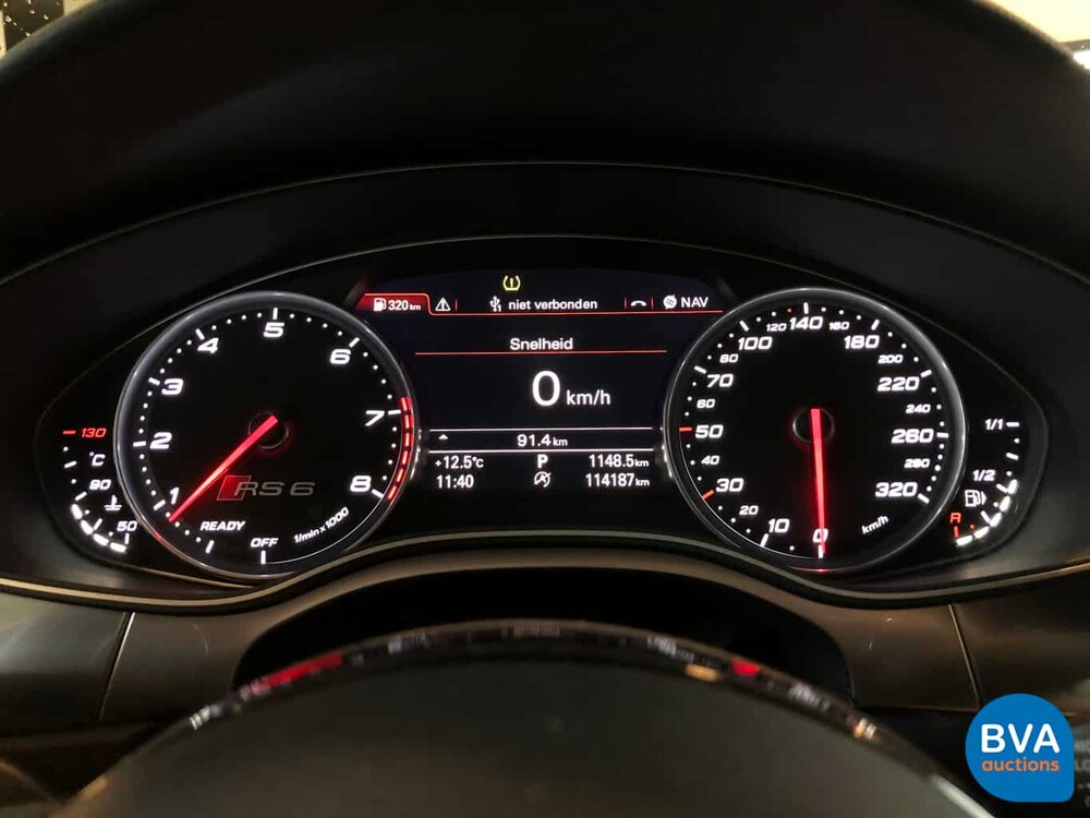 Audi RS6 Avant 4.0 TFSI Quattro Performance Plus 605pk 2017 A6 -GARANTIE-, H-374-RH