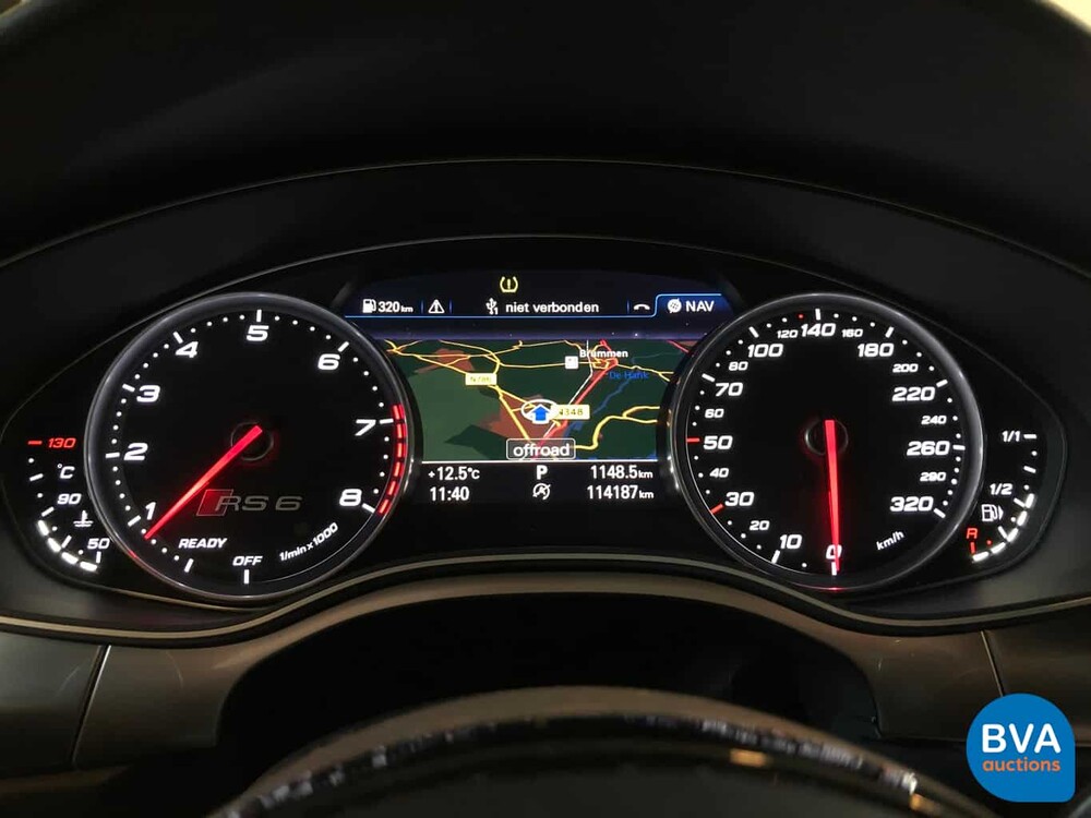 Audi RS6 Avant 4.0 TFSI Quattro Performance Plus 605pk 2017 A6 -GARANTIE-, H-374-RH