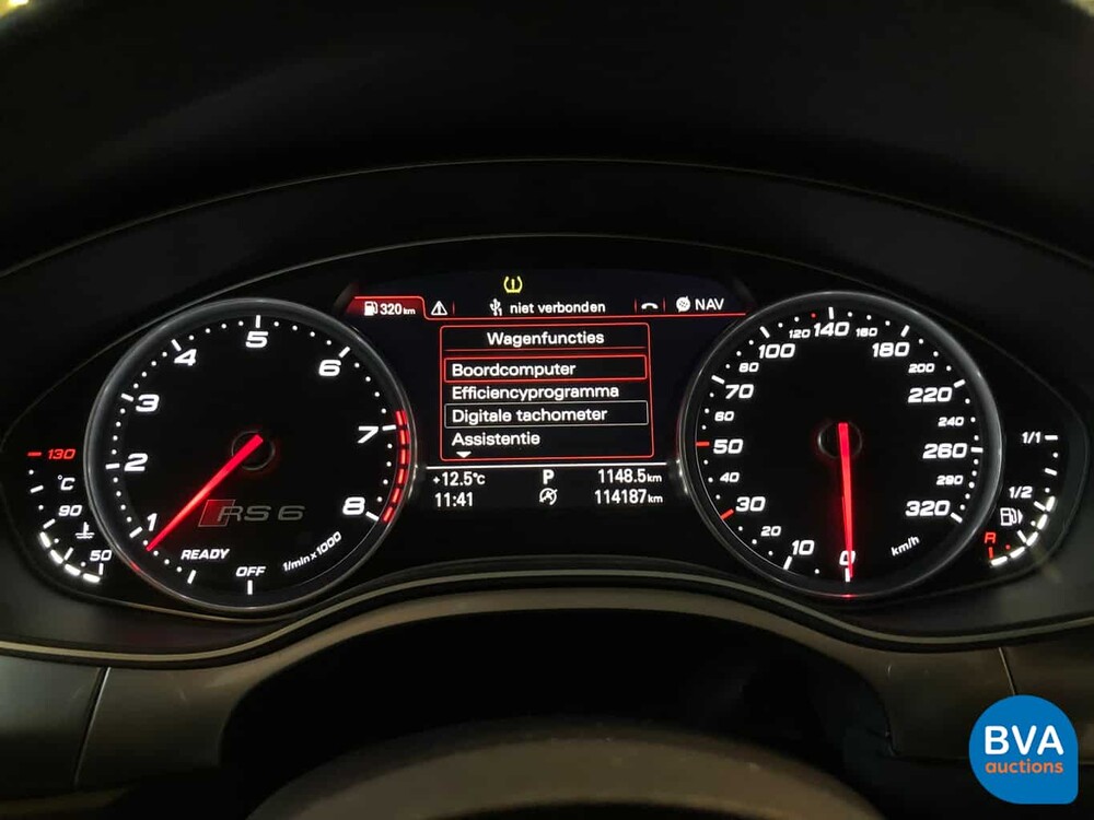 Audi RS6 Avant 4.0 TFSI Quattro Performance Plus 605pk 2017 A6 -GARANTIE-, H-374-RH
