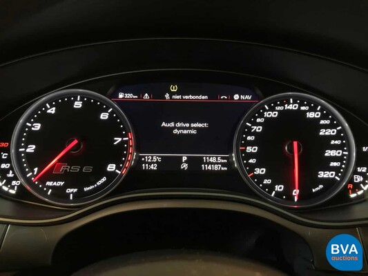 Audi RS6 Avant 4.0 TFSI Quattro Performance Plus 605pk 2017 A6 -GARANTIE-, H-374-RH