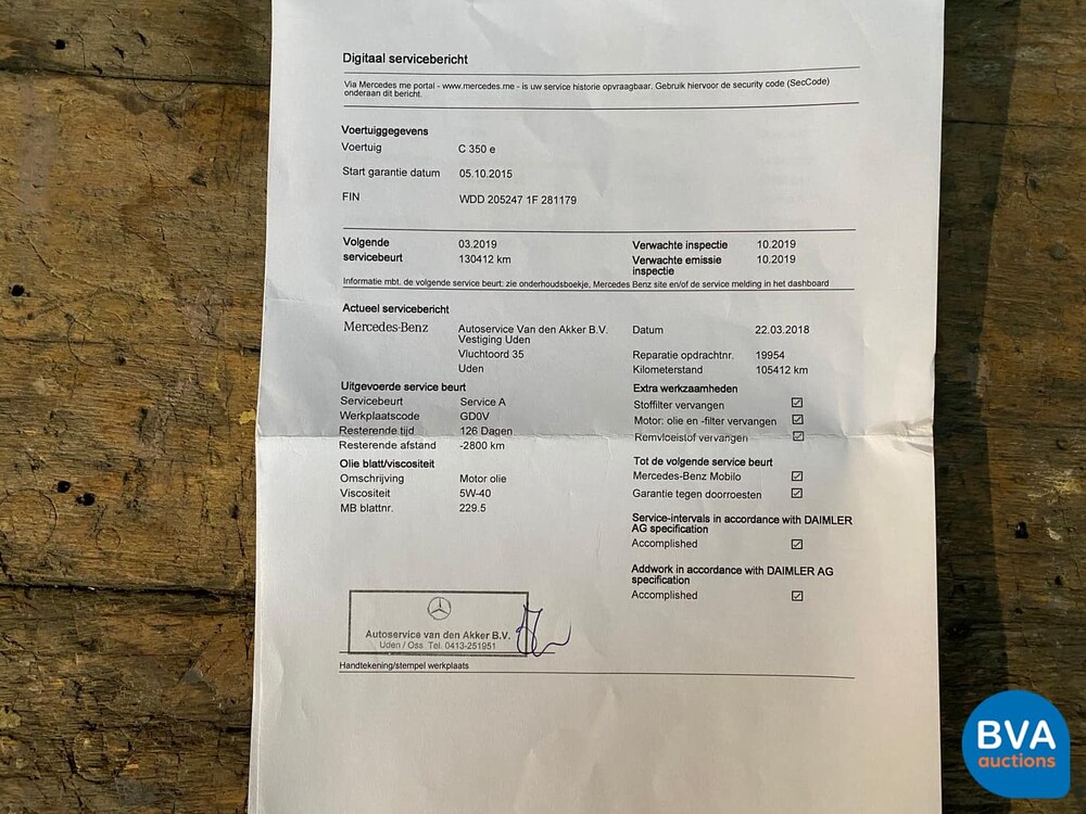 Mercedes-Benz C-Klasse Estate 350e Plug-In Hybrid Lease Edition 2015, HF-667-R