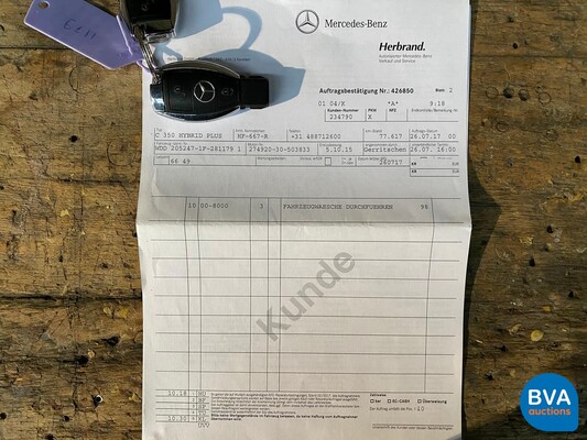 Mercedes-Benz C-Class Estate 350e Plug-In Hybrid Lease Edition 2015, HF-667-R.